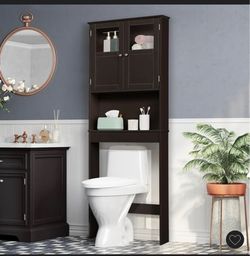 Over-the-Toilet Storage Cabinet Espresso