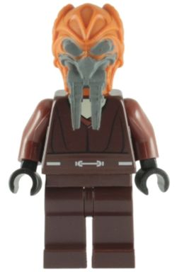 SW0198 Plo Koon - Dark Brown Robe, Tan Shirt, Plain Legs