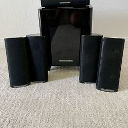 Home Theater Bundle - Yamaha RX-V485 + Harman Kardon 5.1 Speakers - Excellent Condition