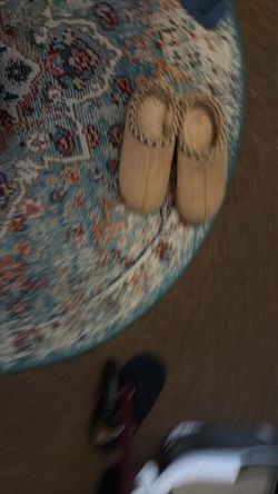 Beige Slip-On Mule Slippers