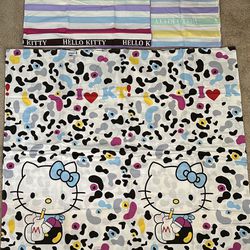Hello kitty Bedsheet And Two Pillow Cases 
