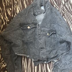 black jean jacket