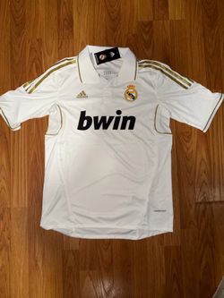 adidas Real Madrid Cristiano Ronaldo #7 Men’s M White/Gold Soccer Jersey