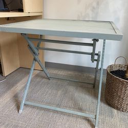 Metal Slat Outdoor Patio Bistro Table - Project 62