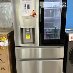 29 cu. ft. SMART MyColor InstaView Standard-Depth MAX 4-Door French Door Refrigerator