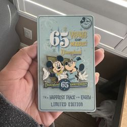 Limited Edition Disneyland 65th Anniversary Passholder Pin