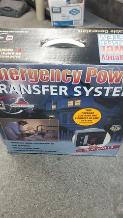 7500 watt emergency power system