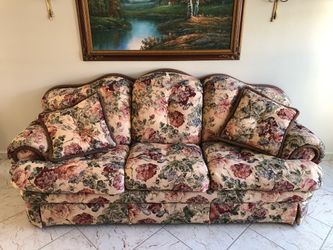 Sofa and Oversized Armchair