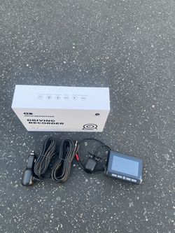 Front and Rear 4K/1080P Dash Camera with 32GB SD Card