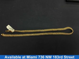 Woven Chain - Yellow Gold 14k (.585) 8.6 grams 16 inch