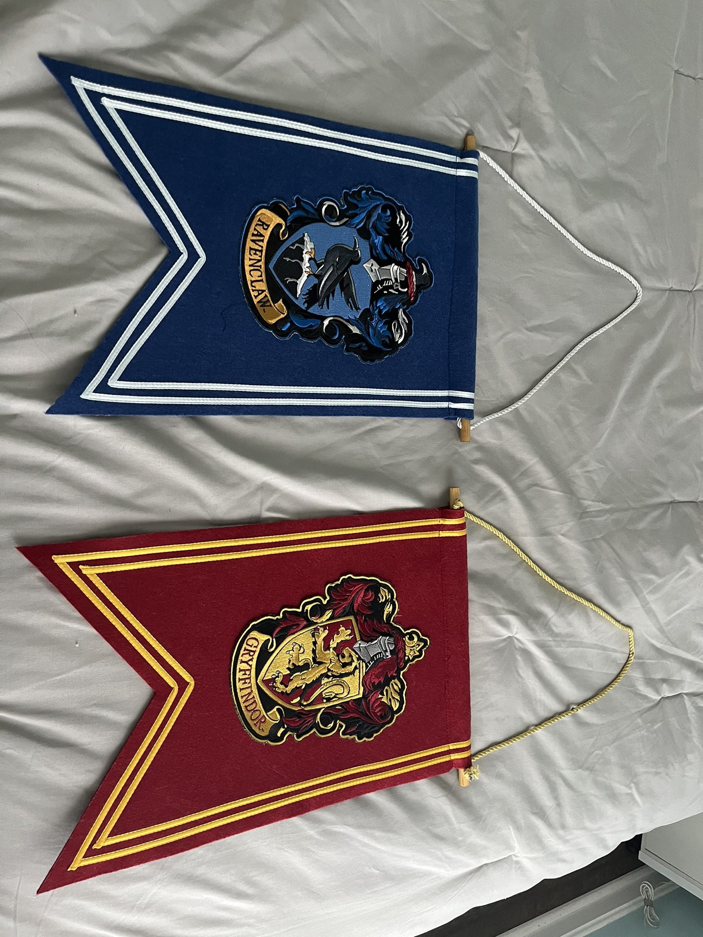 Ravenclaw and Gryffindor banisters
