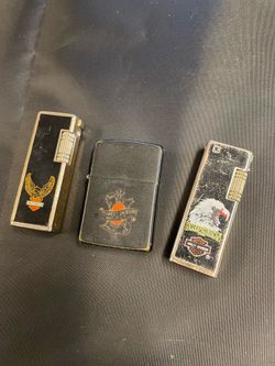Vintage Harley Davidson lighters (3)
