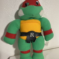 1989 Ninja Turtle Plush Rafael 