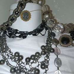 Black Statement Jewelry & Accessories 