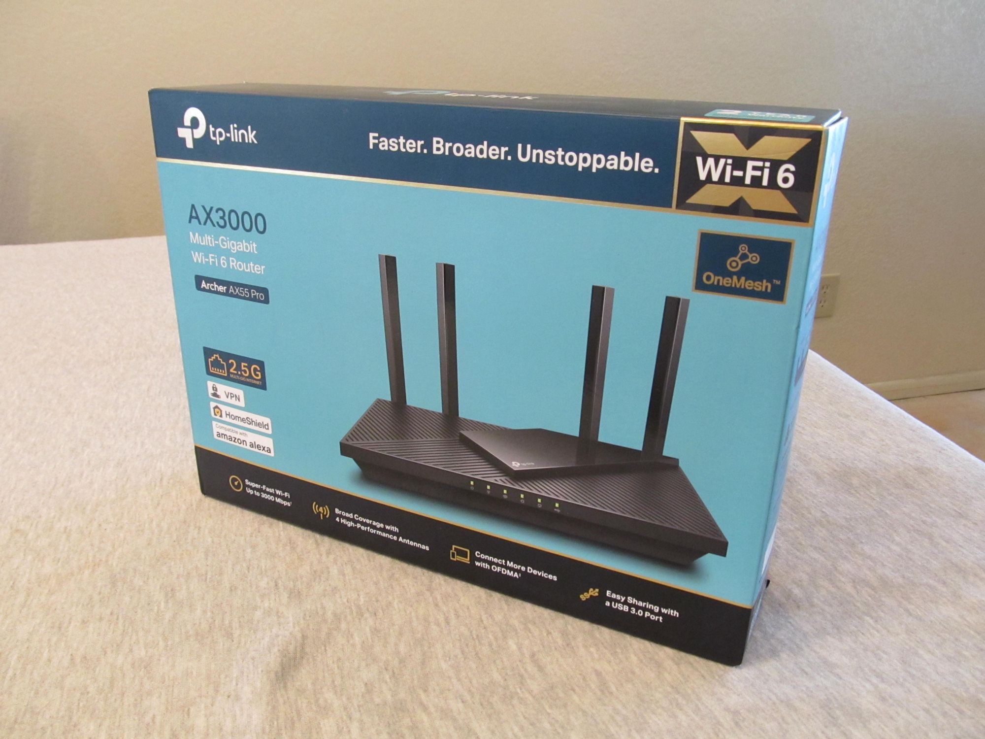 NEW TP-Link WiFi 6 Dual Band Router AX3000