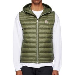 MONCLER Khaki Orant Hooded Down Vest