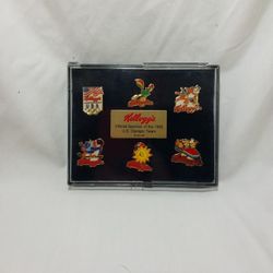 Set Of 6 Offical 1992 Kellogg Olympic Pins