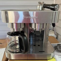 Espressione Combination Stainless Steel Espresso + Coffee Maker, 10 cups