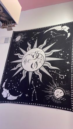 Moon/sun tapestry $15