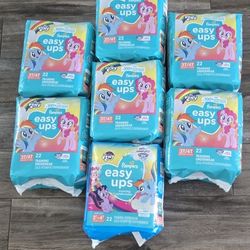 7 Packs of Pampers Easy Up Diapers (Total of 154 Diapers)