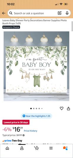 Baby Boy Shower Banner