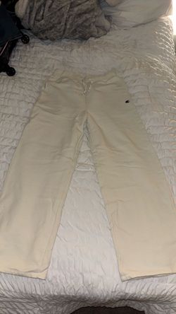 White Champion sweatpants