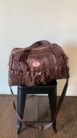 Brown Nylon Dance Duffel Bag