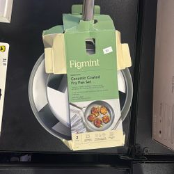 Ceramic Coated Fry Pan 2 Piece Set Non Stick