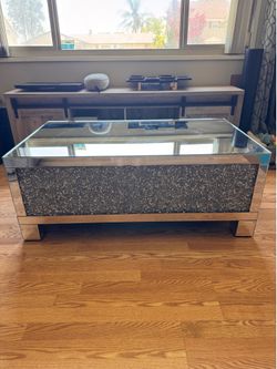 Coaster mirror Coffee Table 48” L x 28” W x 19” H