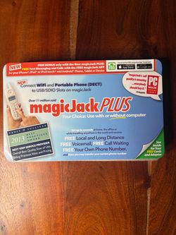 Brand NEW magicJack PLUS VoIP Home Phone Adapter Model S1013 USB