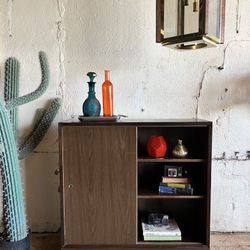  Vintage mid century modern shelf cabinet