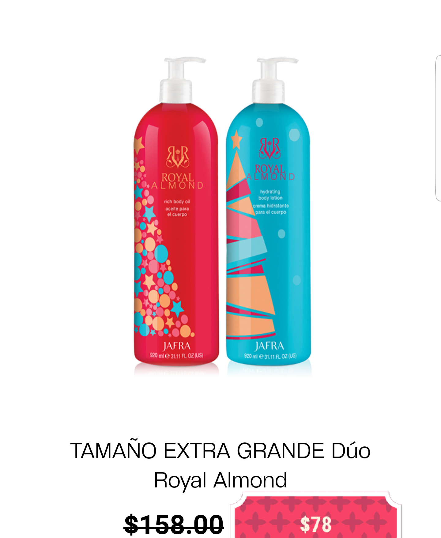 Aceite de almendras JAFRA