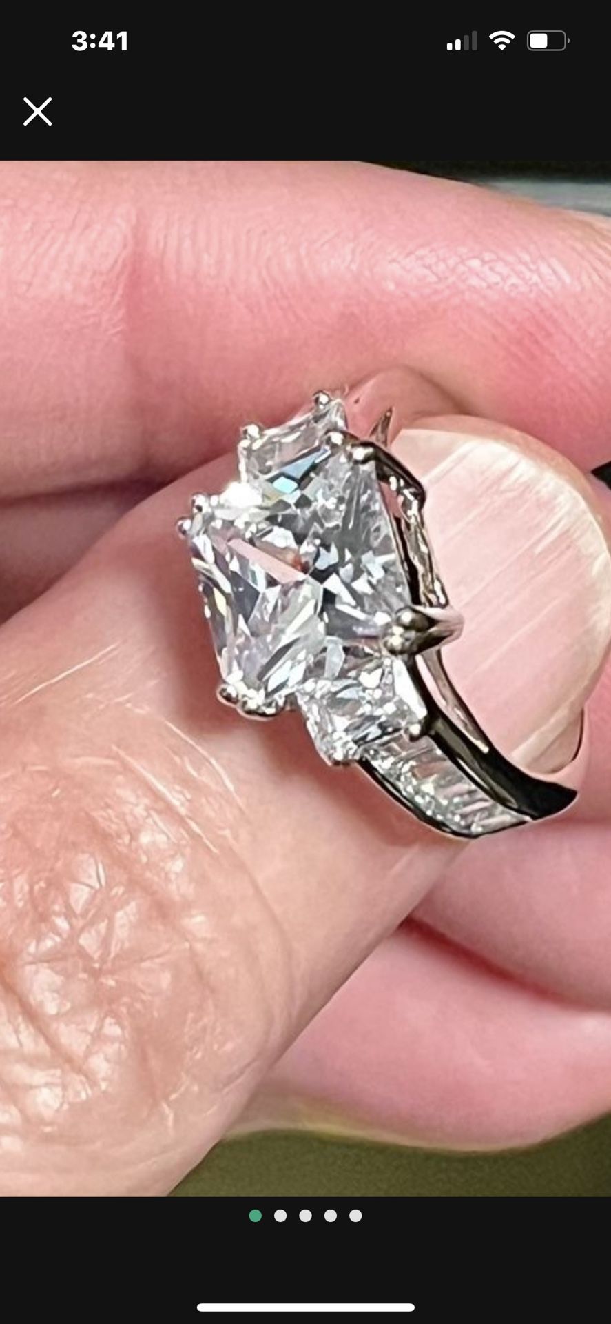 3 Carat Cubic Ring