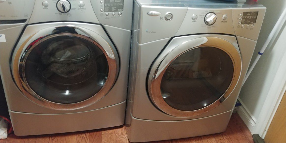 Electric Whirlpool duet/steam resource saver washer and dryer set - $75 off if can pickup by 3/27