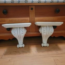 Off White Display Shelves 