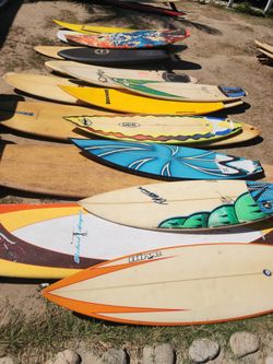 Surfboards And Boogie Boards They Range From $40 To $150