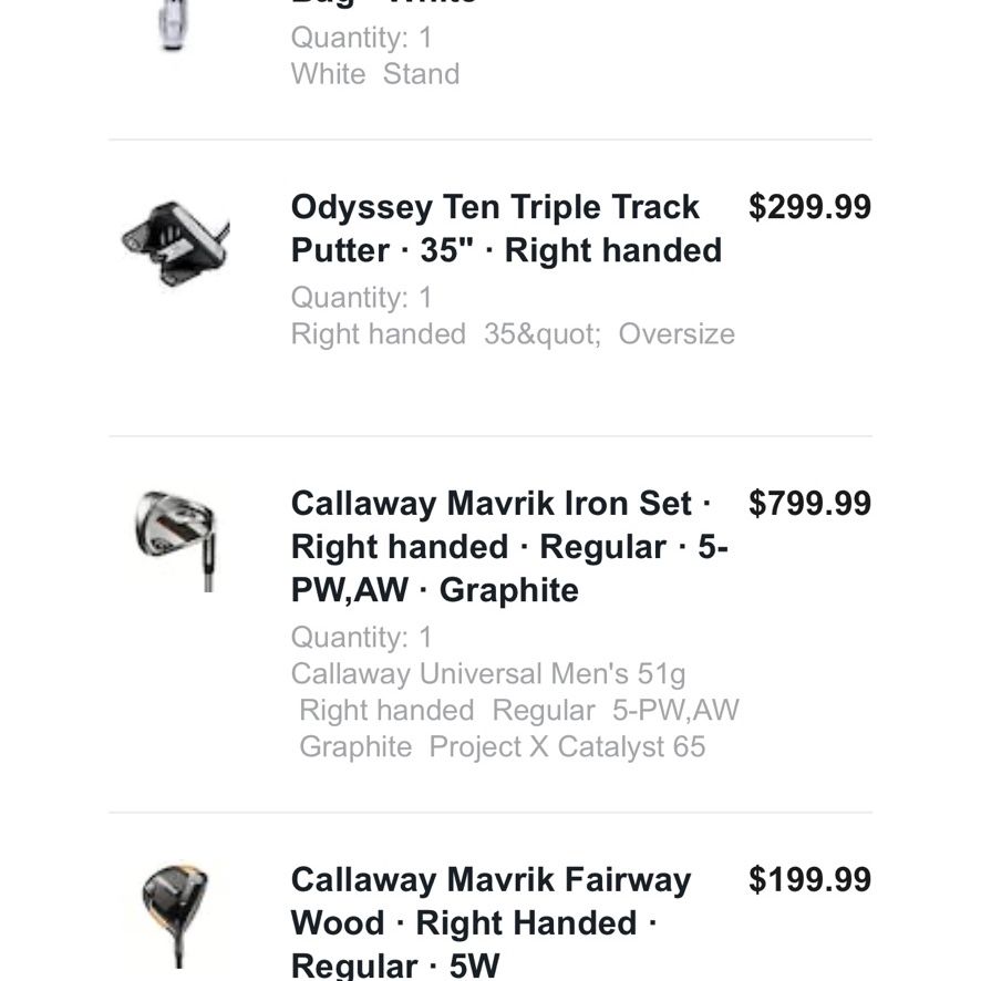 Callaway Mavrik Golf Club Set + EXTRAS!