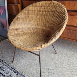 amazing vintage mid century modern hoop chair