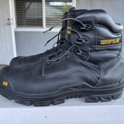 Caterpillar 6 Inch Leather Composite Work Boots Size 12
