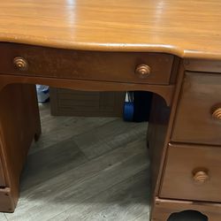 Wood Vanity Desk
