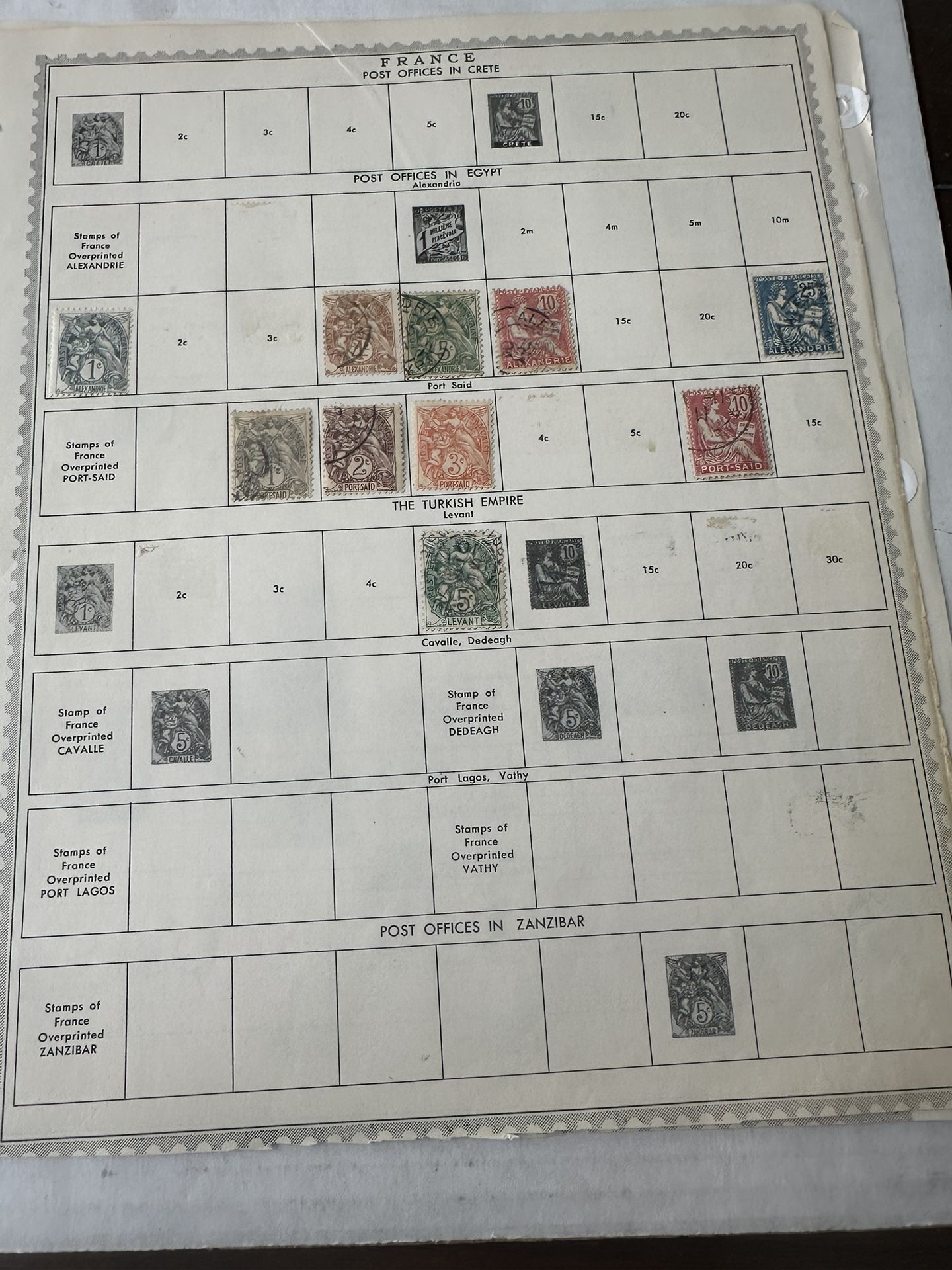 France Post Offices Egypt Turkey Semi Postal Indochina Stamps