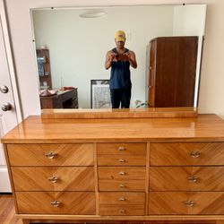 MOVING SALE Midcentury Dresser & Mirror