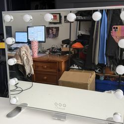 Vanity Hollywood Large Mirror With Lights