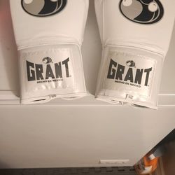 14 Oz Grant Boxing Gloves With Free Hand Wraps 