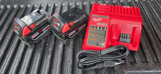 5.0 batteries and charger