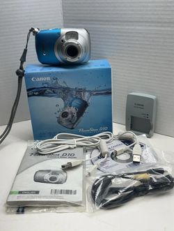 Canon PowerShot D10 Digital Camera with Accessories