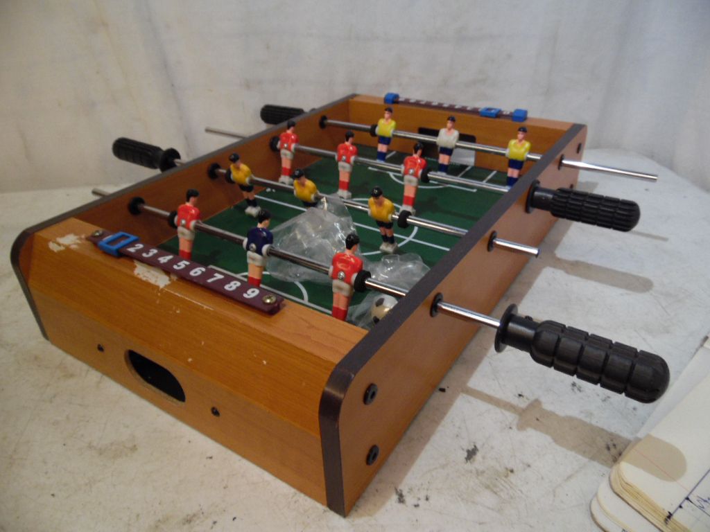 Kid Child Size Mini Foosball Table 20" X 20" Table Top Soccer Competition Game