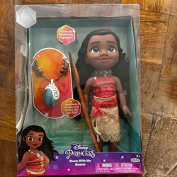 Disney Princess Share with Me Moana Toddler Doll with Child-sized Accessories