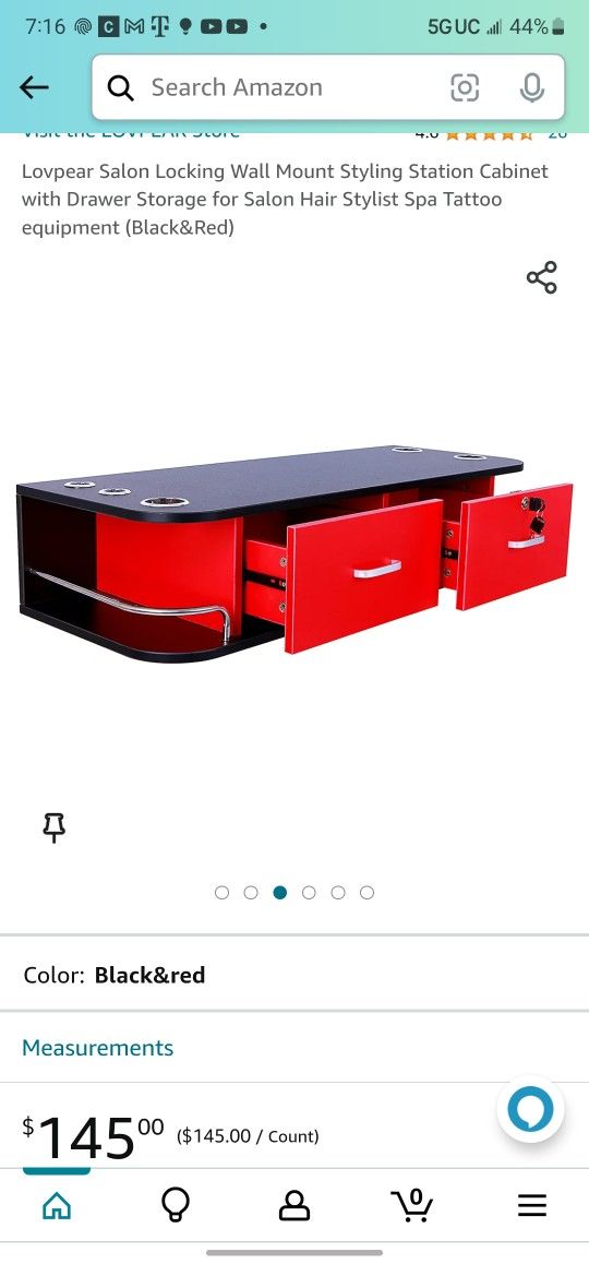 Barber Vanity Beauty Salon Vanity