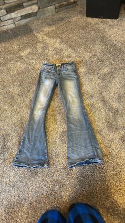 light blue flare jeans kids BKE youth
